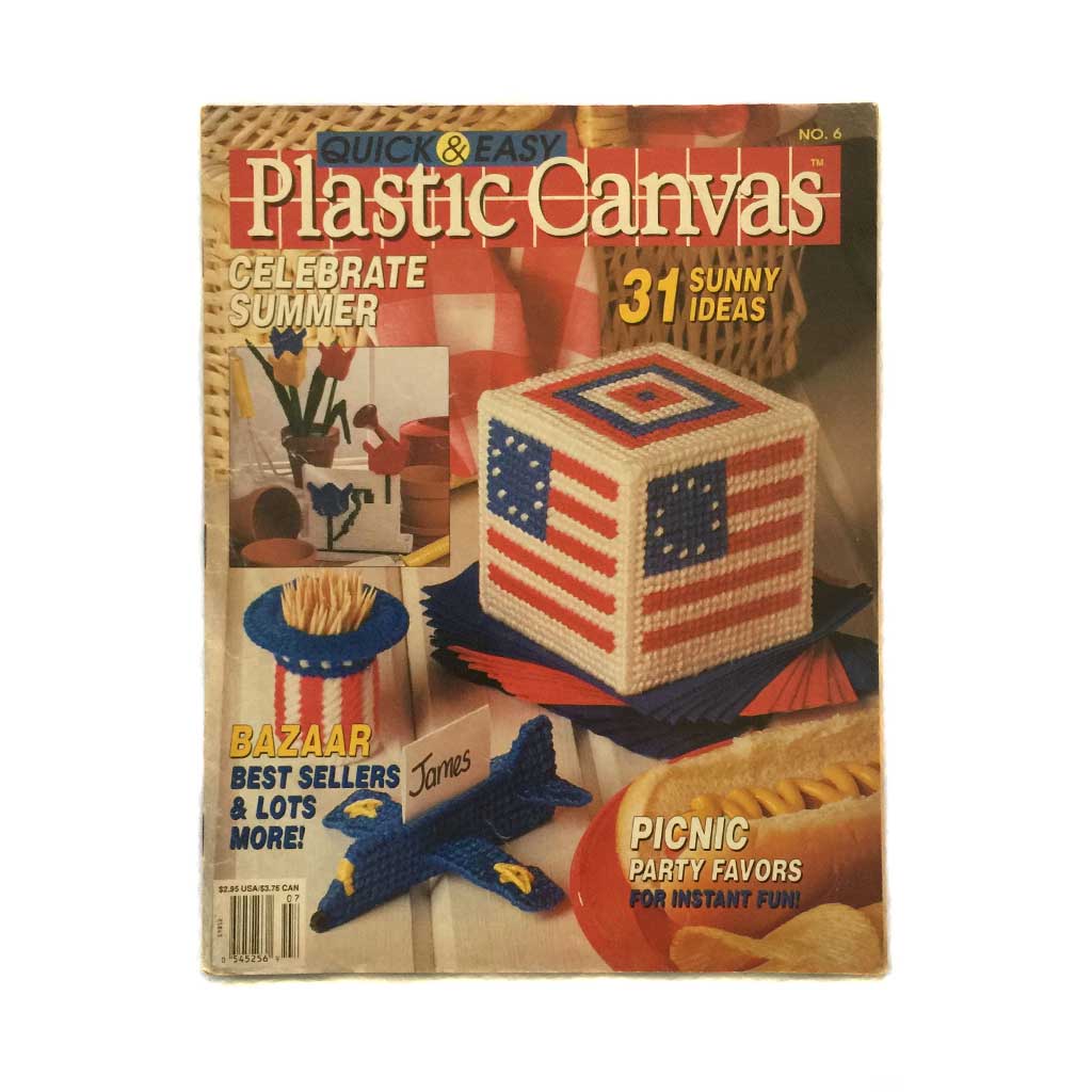 VTG Plastic Canvas Pattern Books Lot (7A)